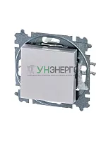 Выключатель кнопочный 1-кл. СП Levit IP20 жемчуж./ледяной ABB 2CHH599145A6068