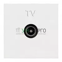 Механизм розетки TV 2мод. Zenit простой бел. ABB 2CLA225070N1101