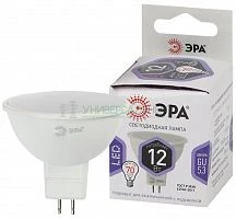 Лампа светодиодная LED MR16-12W-860-GU5.3 MR16 12Вт софит GU5.3 холод. бел. ЭРА Б0049075
