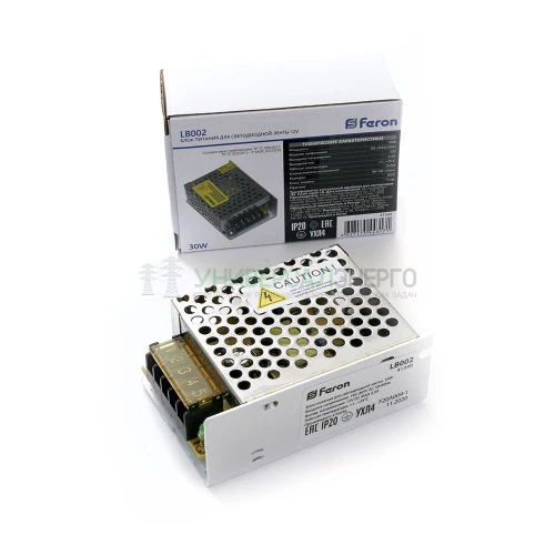 Трансформатор электронный для светодиодной ленты 30W 12V (драйвер), LB002 41349 фото 3