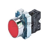 Кнопка управления NP2-BA42 1НЗ IP40 ® без подсветки красн. CHINT 573890