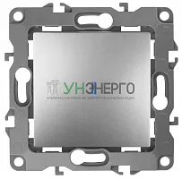 Выключатель 1-кл. СП Эра12 12-1102-03 10А IP20 250В 10AX с подсветкой механизм алюм. Эра Б0014635 Выключатель 1-кл. СП Эра12 12-1102-03 10А IP20 250В 10AX с подсветкой механизм алюм. Эра Б0014635