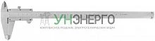 Штангенциркуль металлический нержавеющий 250мм/0.02мм пластик. кейс FIT 19846