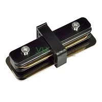 Соединитель для 2-х шинопроводов UBX-Q121 K11 BLACK 1 POLYBAG прямой внутр. 1ф черн. Volpe UL-00001279