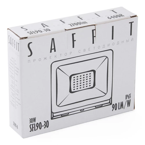 Светодиодный прожектор SAFFIT SFL90-30 IP65 30W 6400K белый 55072 фото 7