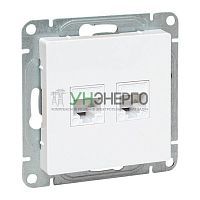 Розетка компьютерная 2-м СП Эпика RJ45 кат.5 механизм бел. EKF UP1-SOW-2RJ45-5 Розетка компьютерная 2-м СП Эпика RJ45 кат.5 механизм бел. EKF UP1-SOW-2RJ45-5