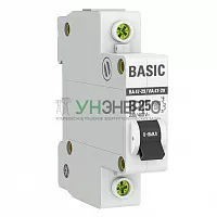 Выключатель автоматический модульный 1п B 25А 4.5кА ВА 47-29 Basic EKF mcb4729-1-25-B Выключатель автоматический модульный 1п B 25А 4.5кА ВА 47-29 Basic EKF mcb4729-1-25-B