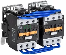 Контактор КМИ-35032 реверс 50А 230В/АС3 2НО;2НЗ IEK KKM33-050-230-22-1 Контактор КМИ-35032 реверс 50А 230В/АС3 2НО;2НЗ IEK KKM33-050-230-22-1