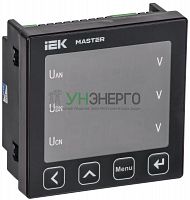 Вольтметр цифровой щитовой 3ф RS-485 96х96 LED MASTER IEK MI-DV21-6-3-1-LED Вольтметр цифровой щитовой 3ф RS-485 96х96 LED MASTER IEK MI-DV21-6-3-1-LED