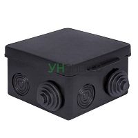 Коробка распаячная КМР-030-031 с крышкой 80х80х50 7 мембранных вводов IP54 черн. EKF plc-kmr-030-031-2b Коробка распаячная КМР-030-031 с крышкой 80х80х50 7 мембранных вводов IP54 черн. EKF plc-kmr-030-031-2b