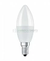 Лампа светодиодная LED Star B 40 5.5W/827 5.5Вт свеча матовая 2700К тепл. бел. E14 470лм 220-240В RGBW + DIM с пультом диммир. пластик. OSRAM 4058075144309