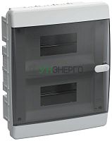 Корпус ЩРВ-П-18 UNION Compact IP41 черн. прозр. дверь пластик. IEK UIC-KP12-V-18-41-K01