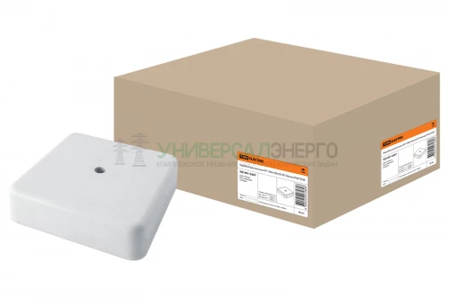 Коробка распаячная КР 100х100х29 ОП белая IP40 TDM