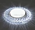 Светильник встраиваемый с белой LED подсветкой Feron CD4021 потолочный GX53 без лампы прозрачный 41294
