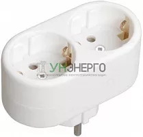 Разветвитель 2-м 16А IP20 Т-01/02 кругл. IEK WTP10-16-02