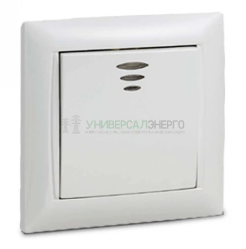 Выключатель 1-кл. СП Valenzo 6121 10А IP20 с подсветкой бел. ASD / IN HOME 4690612006307