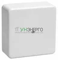 Коробка распаячная ОП КМ 75х75х28 бел. IEK UKO10-075-075-028-K01-E