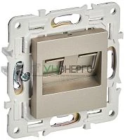 Розетка компьютерная двойн. RJ45 кат.5E SKANDY SK-K03Sh шампань IEK SK-K20-1-K37 Розетка компьютерная двойн. RJ45 кат.5E SKANDY SK-K03Sh шампань IEK SK-K20-1-K37