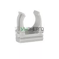 Держатель для труб (клипса) d20мм сер. (уп.10шт) Plast EKF derj-z-20n-r