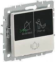 Кнопка звонка BRITE 10А ВС10-1-9-БрЖ для отелей с индик. механизм жемчуж. IEK BR-V14-2-10-K36 Кнопка звонка BRITE 10А ВС10-1-9-БрЖ для отелей с индик. механизм жемчуж. IEK BR-V14-2-10-K36