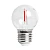 Лампа светодиодная Feron LB-383 Шарик прозрачный E27 2W красный 48933