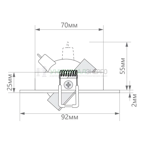 Светильник встраиваемый Feron DL2811 потолочный MR16 G5.3 черный-хром 32644 фото 2