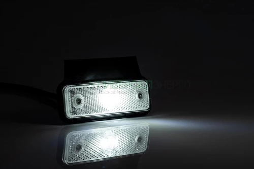 Фонарь габаритный белый  LED с проводом  2х0.75 мм? дл. 0.5м. и кроншт FRISTOM FT-004 B+K LED фото 2
