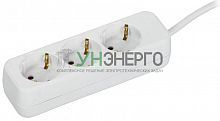 Удлинитель 3х3м 10А У03 ПВС 3х1 бел. UMA IEK UM-YP10-10-03-03-Z-K01