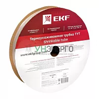 Трубка термоусадочная ТУТ 20/10 прозр. PROxima (уп.25м) EKF tut-20-tr