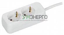 Удлинитель 2х5м 10А У02 ПВС 3х1 бел. UMA IEK UM-YP10-10-02-05-Z-K01 Удлинитель 2х5м 10А У02 ПВС 3х1 бел. UMA IEK UM-YP10-10-02-05-Z-K01