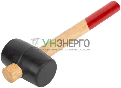 Киянка 45мм 230г деревянная ручка резинов. КУРС 45345 фото 2