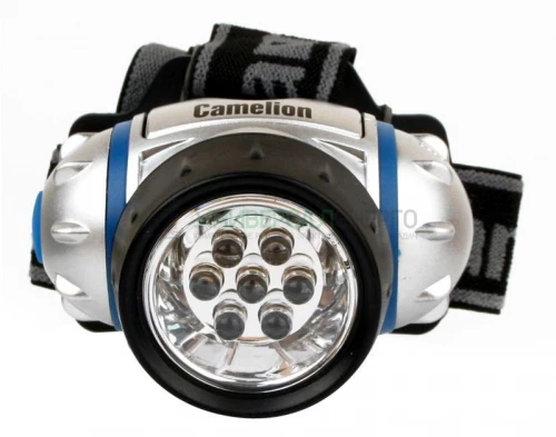 Фонарь налобный LED5310-7F3 (7LED 3 режима; 3хR03 в комплекте; метал.) Camelion 7534 фото 4