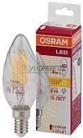 Лампа светодиодная филаментная LED STAR CLASSIC BW 40 4W/827 230V FIL FS1 E14 OSRAM 4058075055391