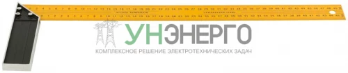 Угольник столярный усиленный 500мм желт. FIT 19445 фото 4