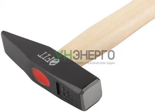 Молоток кованый 300г деревянная ручка FIT 44203 фото 5