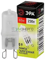 Лампа галогенная G9-JCD-60-230V-Fr 60Вт капсула G9 230В Эра C0027364 Лампа галогенная G9-JCD-60-230V-Fr 60Вт капсула G9 230В Эра C0027364