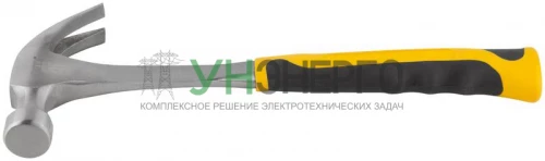 Молоток-гвоздодер Профи 27мм 450г цельнометал. FIT 44789 фото 5