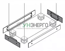 Фланец цоколя фронт./бок.W/D=300мм (уп.2шт) ABB 1STQ007050A0000