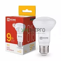 Лампа светодиодная LED-R63-VC 9Вт рефлектор 3000К тепл. бел. E27 810лм 230В IN HOME 4690612024301