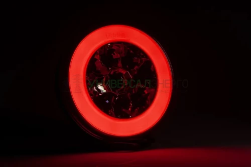 Фонарь задниего хода LED 12/24 В, круглый 2-функциональный с габаритным огнём и эл. проводом. FRISTOM FT-112 LED фото 3