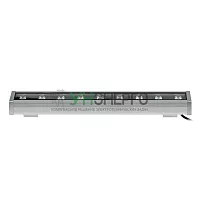 Прожектор светодиодный ULF-L52-12W/RGB/L50 DC24V IP65 SILVER линейный 500мм RGB DC24V алюм. Uniel UL-00008369