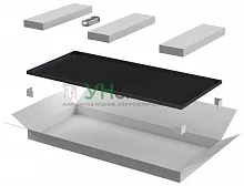 Дверь металлическая для шкафа LINEA N 47U 600мм черн. ITK LN05-47U6X-DM