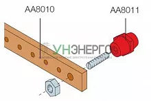 Шина 20х5 мед. (дл.1м) (уп.4шт) ABB AA8010