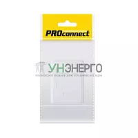 Розетка компьютерная 1-м ОП RJ45 (8P8C) кат.5E UTP неэкранир. (инд. упак.) PROCONNECT 03-0121-9