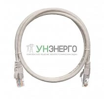 Патч-корд U/UTP 5е RJ45/8P8C 4 пары PVC с защитной защелкой мж 1м сер. NIKOMAX NMC-PC4UD55B-010-GY