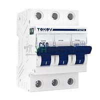 Выключатель автоматический модульный 3п C 50А 6кА PRIZMA TOKOV ELECTRIC TKE-PZ60-MCBI-3-50-C