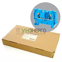 Зажим пружинный, 3-проводной проходной ЗНИ - 4 ,JXB PT 4  TW , синий LD573-2-40 49252