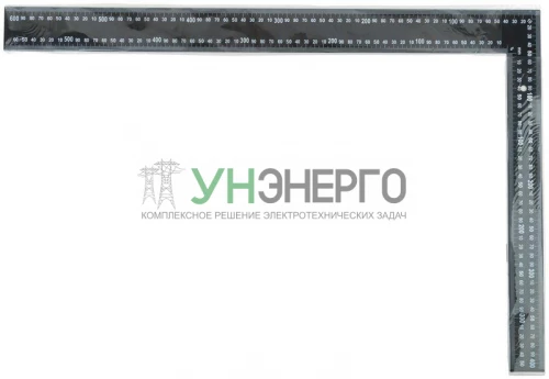 Угольник столярный 400х600мм цельнометал. крашеная шкала КУРС 19620 фото 3
