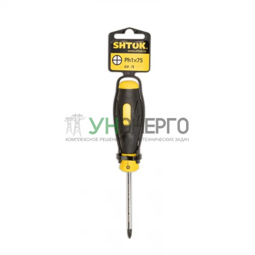 Отвертка РН 1х75мм (09107) SHTOK 376324