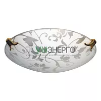 Светильник НПБ 01-60-130 М15 "Эрика" 250 60Вт E27 IP20 матов. бел./клипсы зол. (инд. упак.) Элетех 1005204374